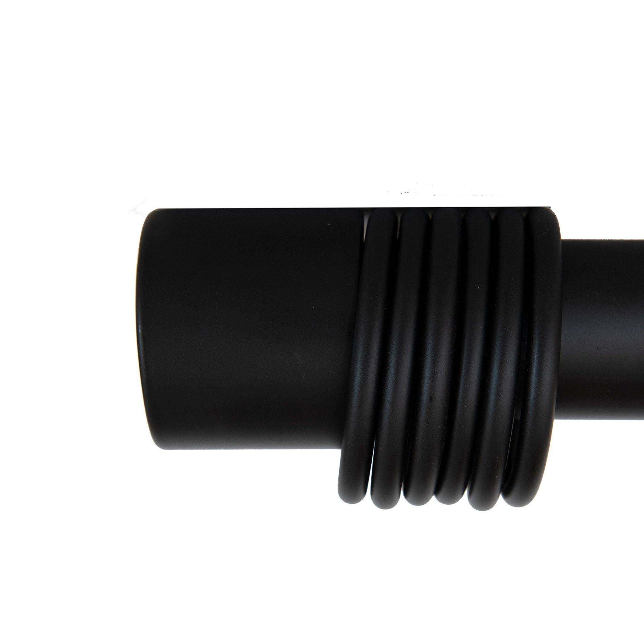 Matte Black Endcap Drapery Hardware - Pure Salt Shoppe