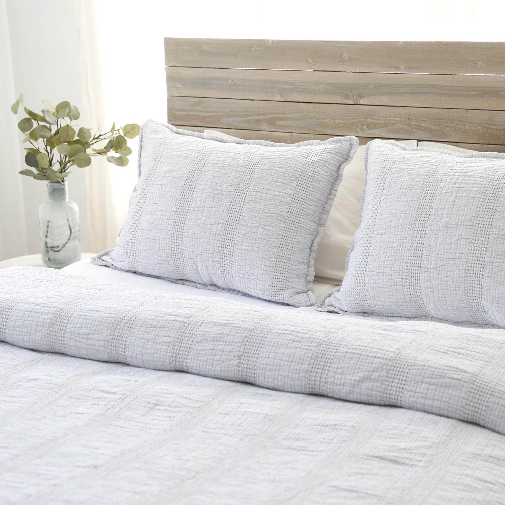 Nantucket Matelasse Collection by Pom Pom at Home, Grey - Pure Salt Shoppe