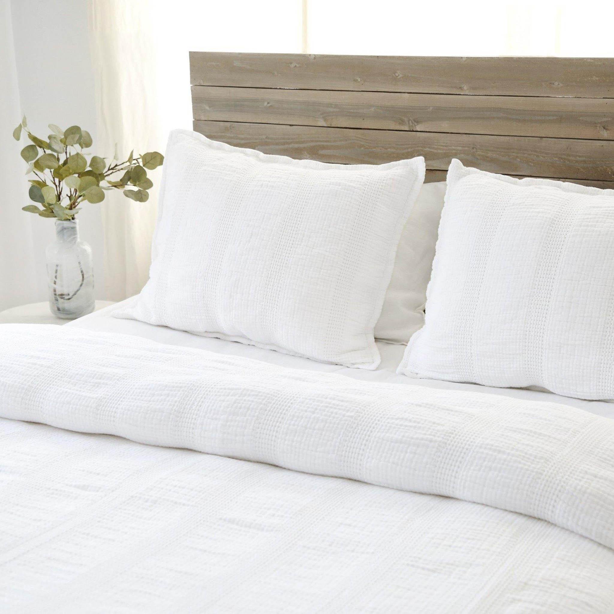 Nantucket Matelasse Collection by Pom Pom at Home, White - Pure Salt Shoppe