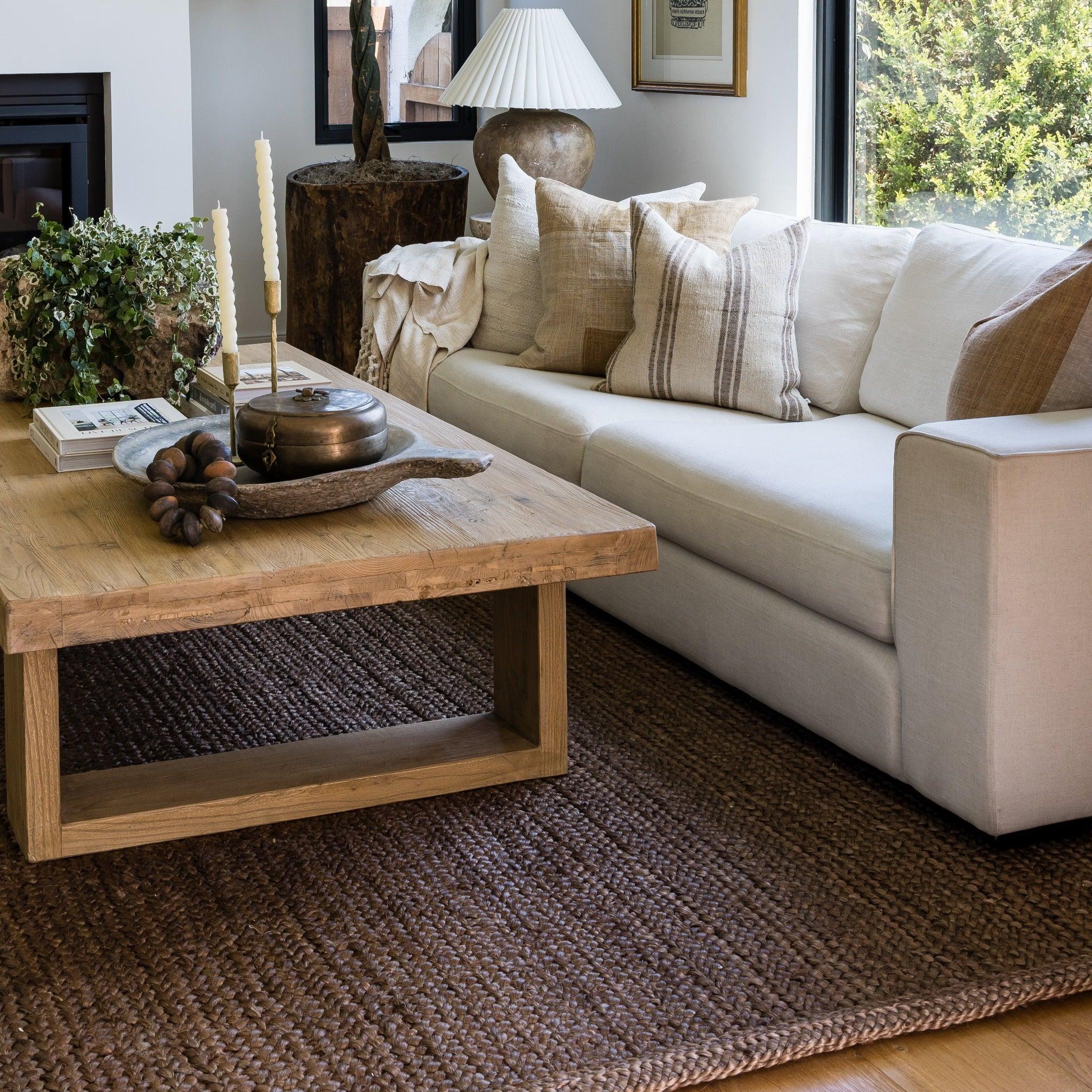 Pure Salt x Momeni Cassis Braid Walnut Rug - Pure Salt