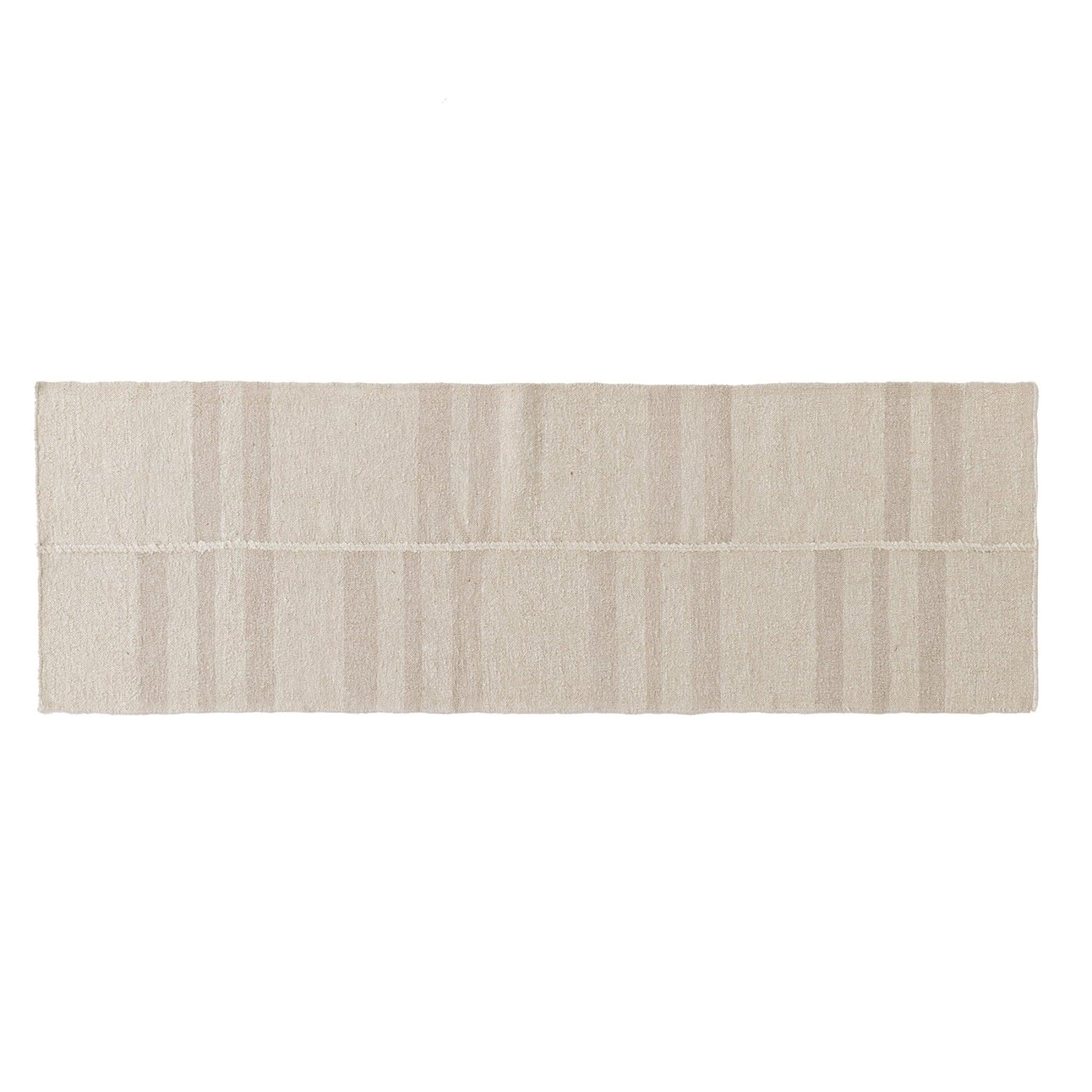 Pure Salt x Momeni Koukila Stitch Muted Stripe Rug - Pure Salt