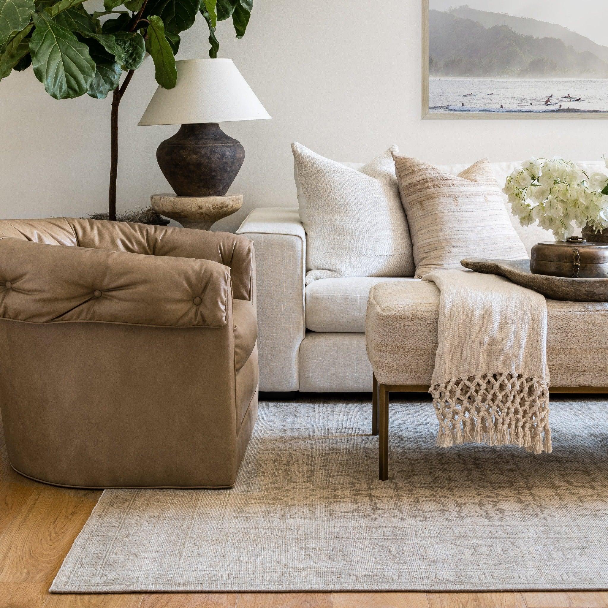 Pure Salt x Momeni Menorca Bazaar Taupe Rug - Pure Salt