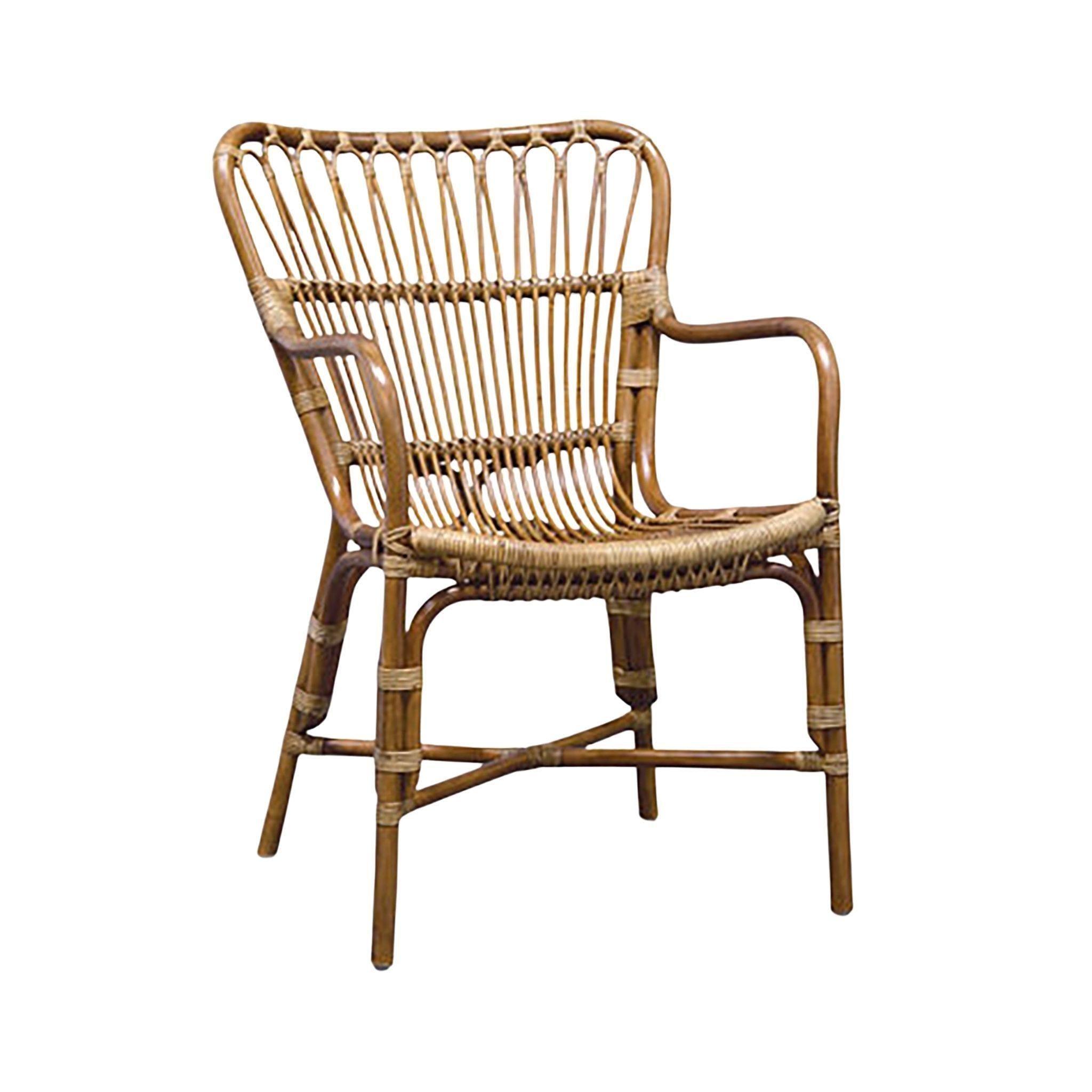 Retro Rattan Dining Arm Chair - Pure Salt Shoppe