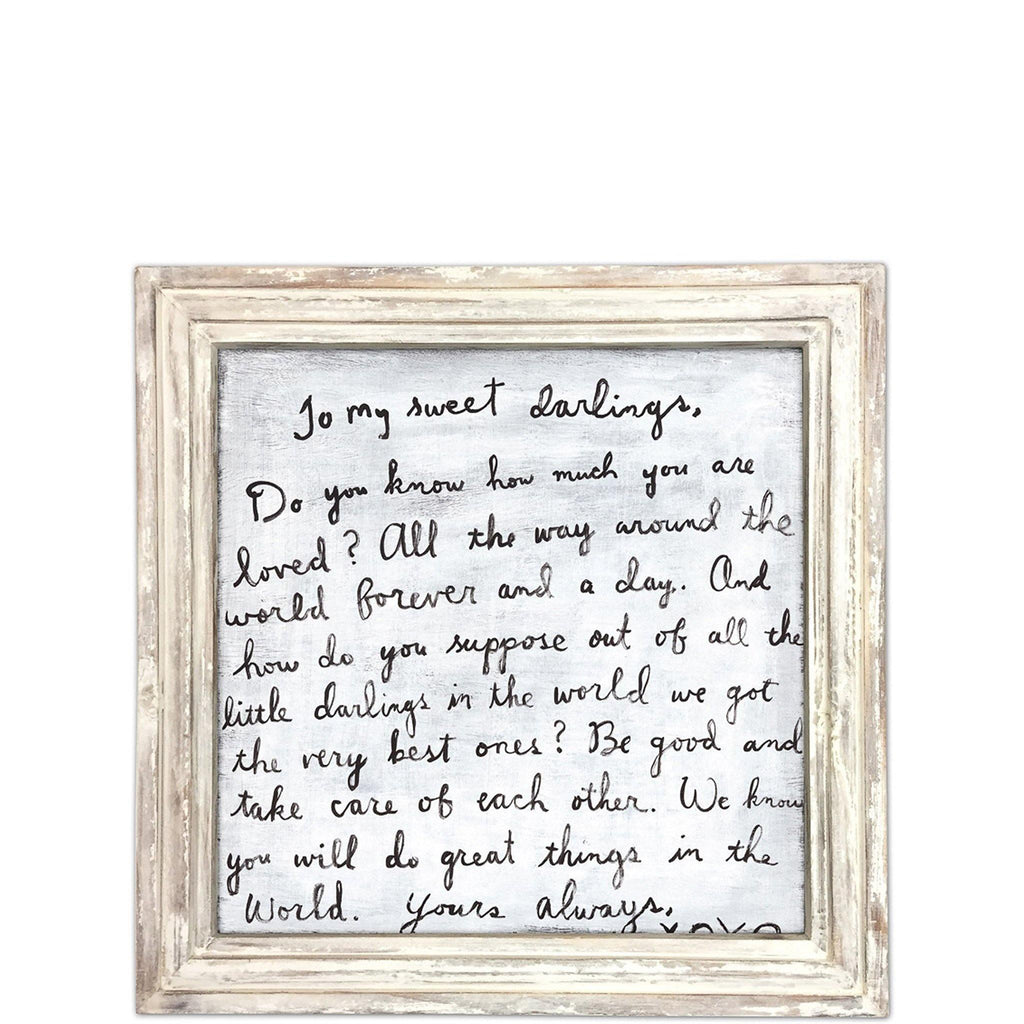 To My Sweet Darling Letter Print - Pure Salt Shoppe
