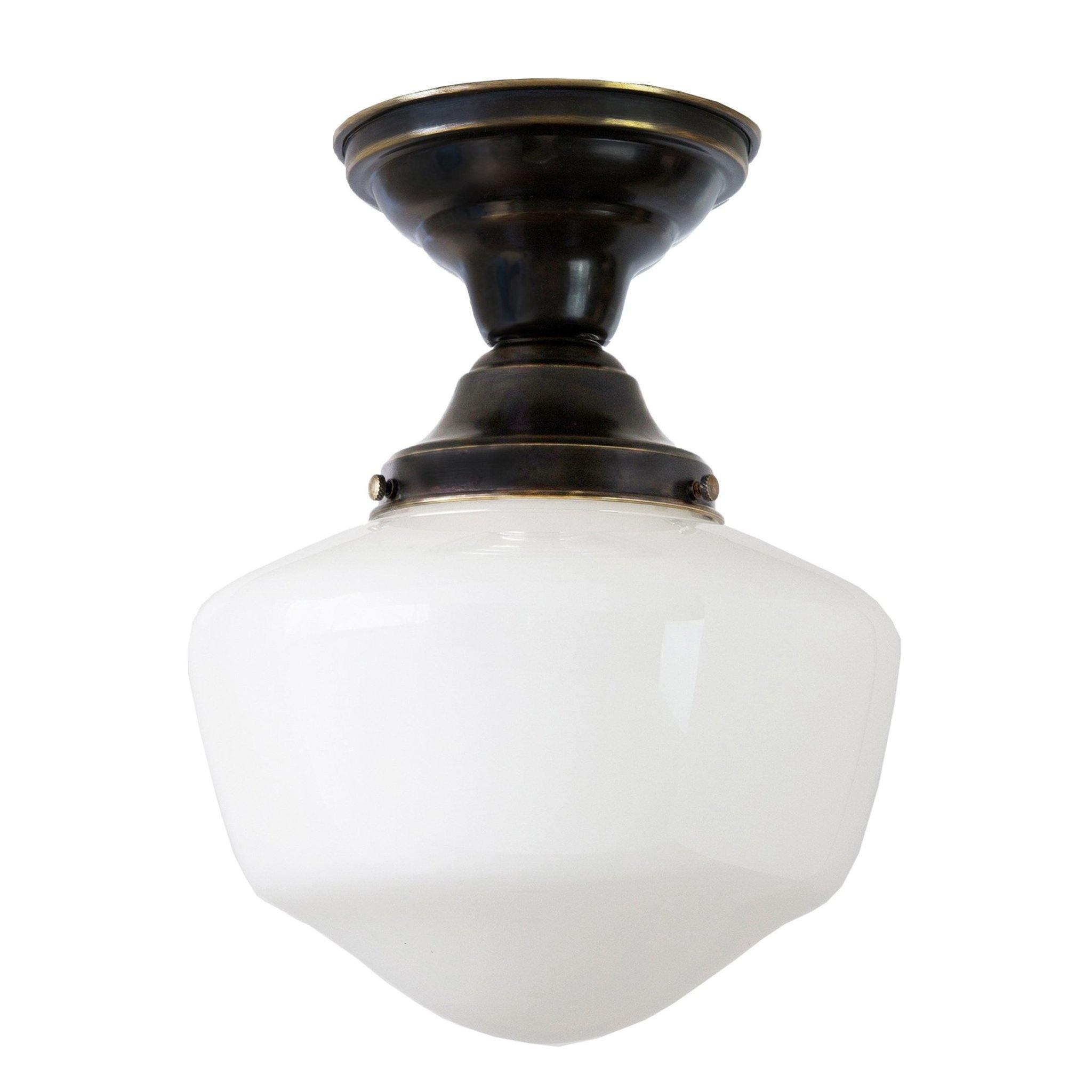 Traditional Schoolhouse Ceiling Fixture, 8" - Pure Salt Shoppe