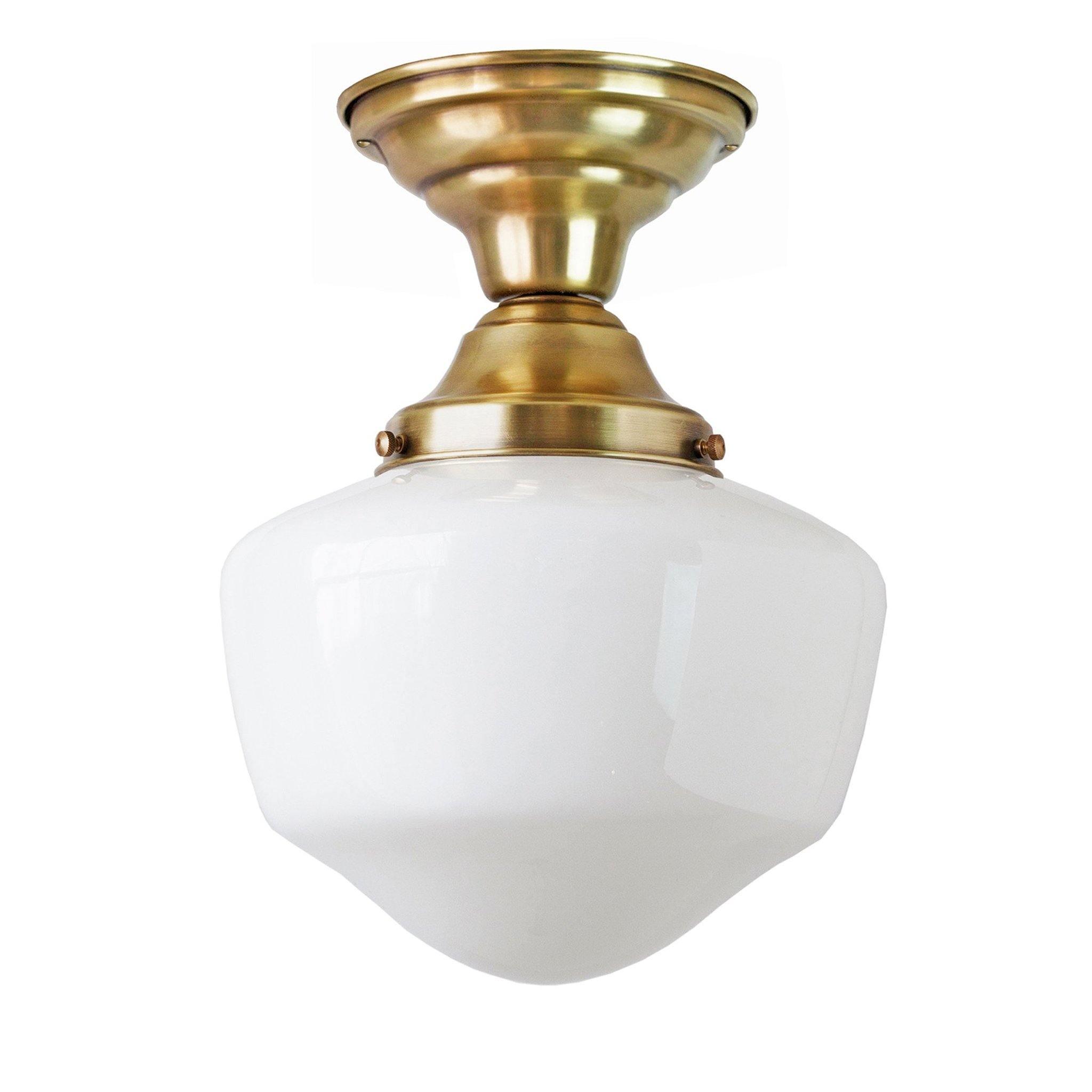 Traditional Schoolhouse Ceiling Fixture, 8" - Pure Salt Shoppe