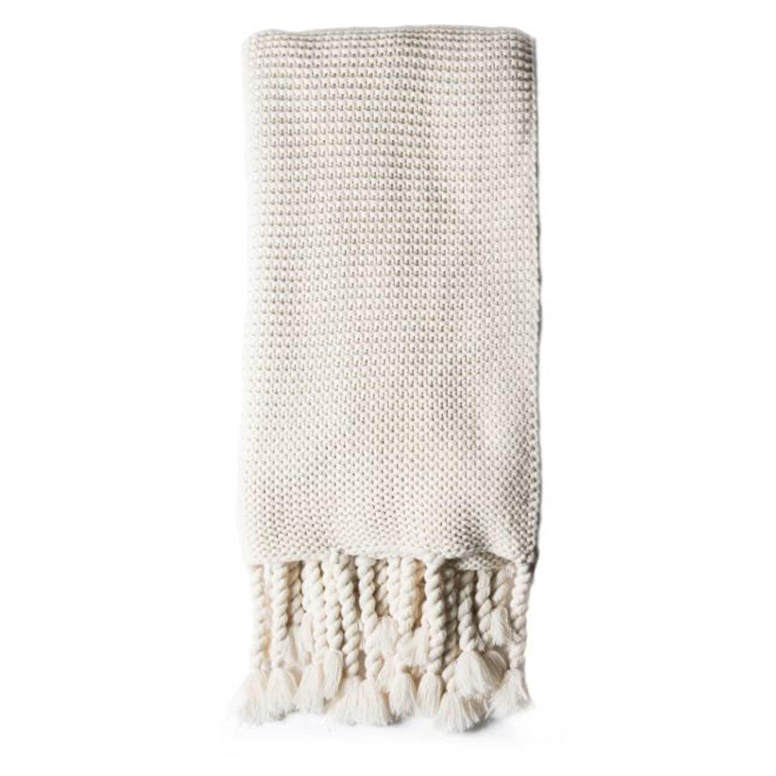 Trestles Oversized Throw by Pom Pom at Home, Antique White - Pure Salt Shoppe