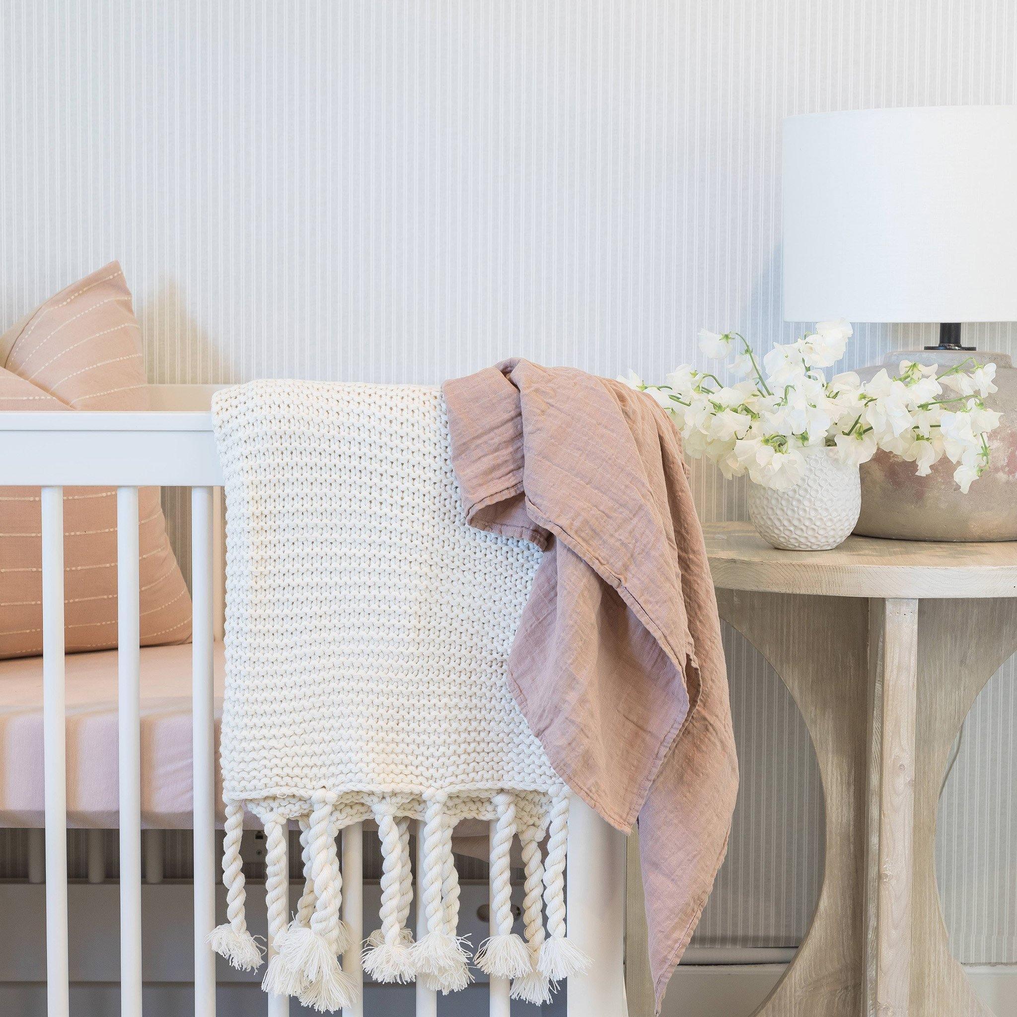 Trestles Oversized Throw by Pom Pom at Home, Antique White - Pure Salt Shoppe