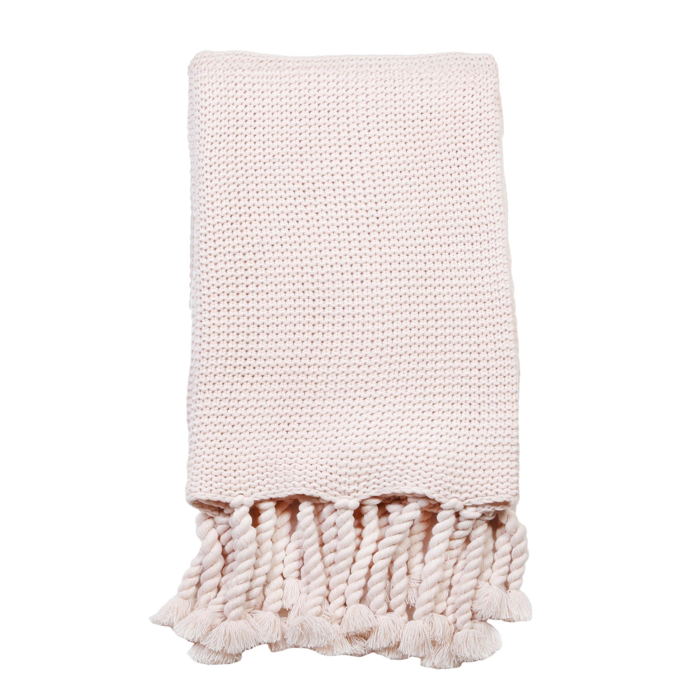 Trestles Oversized Throw by Pom Pom at Home, Blush - Pure Salt Shoppe