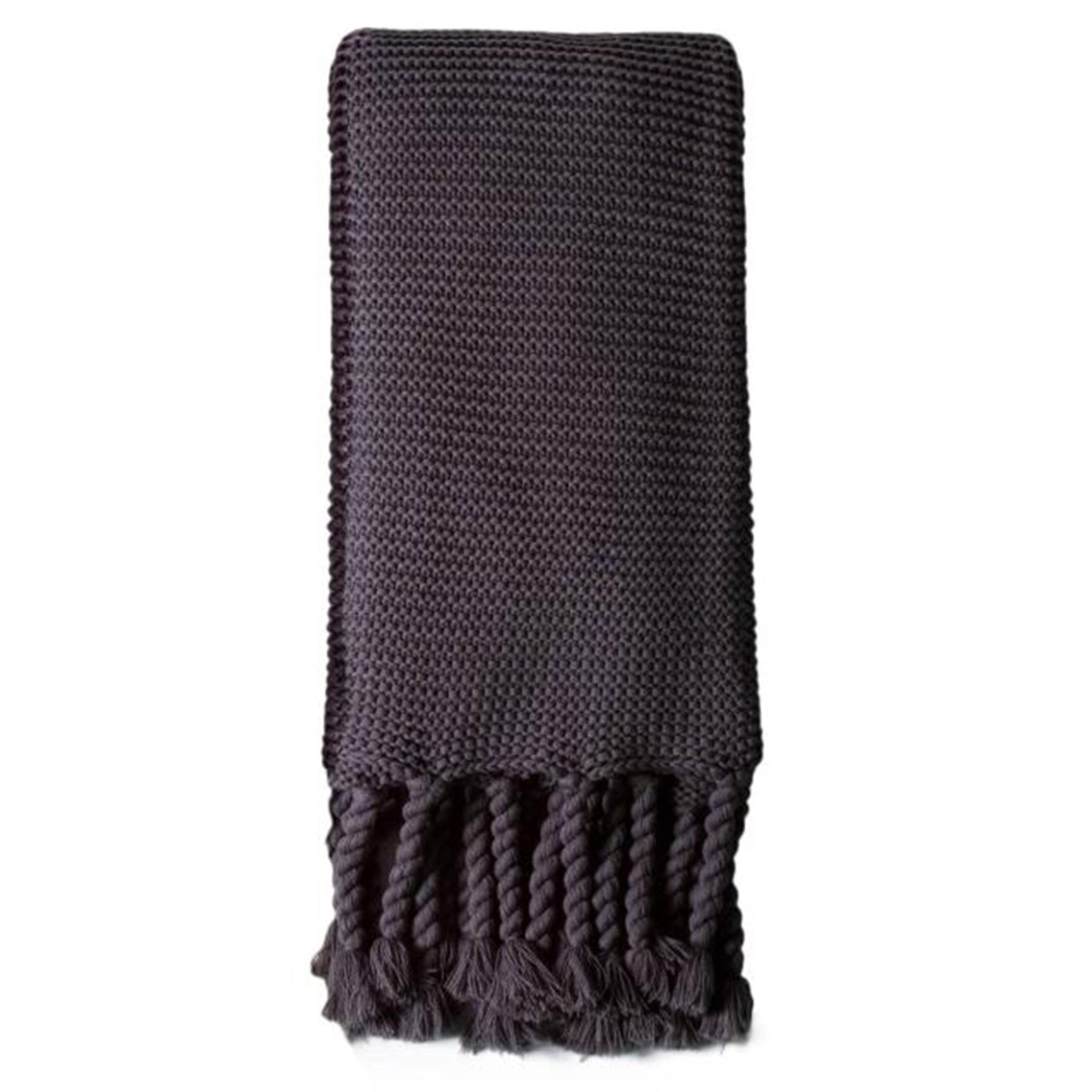 Trestles Oversized Throw by Pom Pom at Home, Midnight - Pure Salt Shoppe