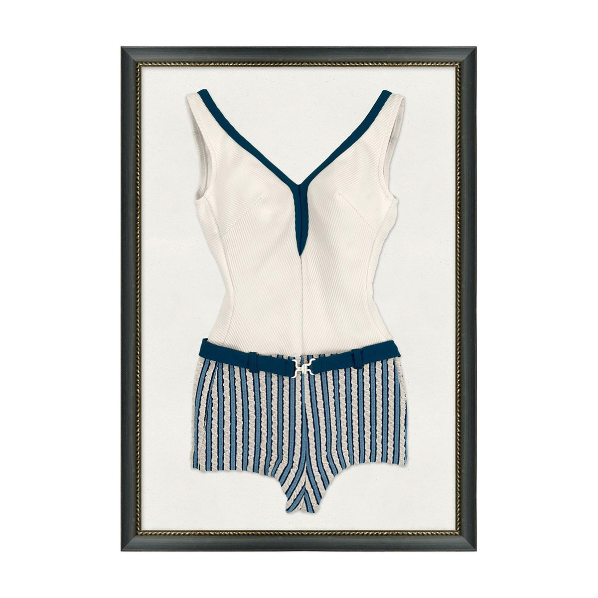 Vintage Swimsuit 4 Framed On Paper by Roberts Print