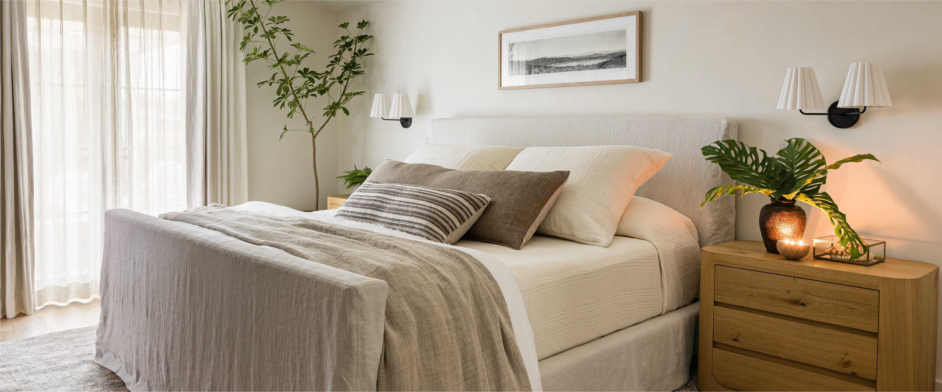 A photo of a bedroom