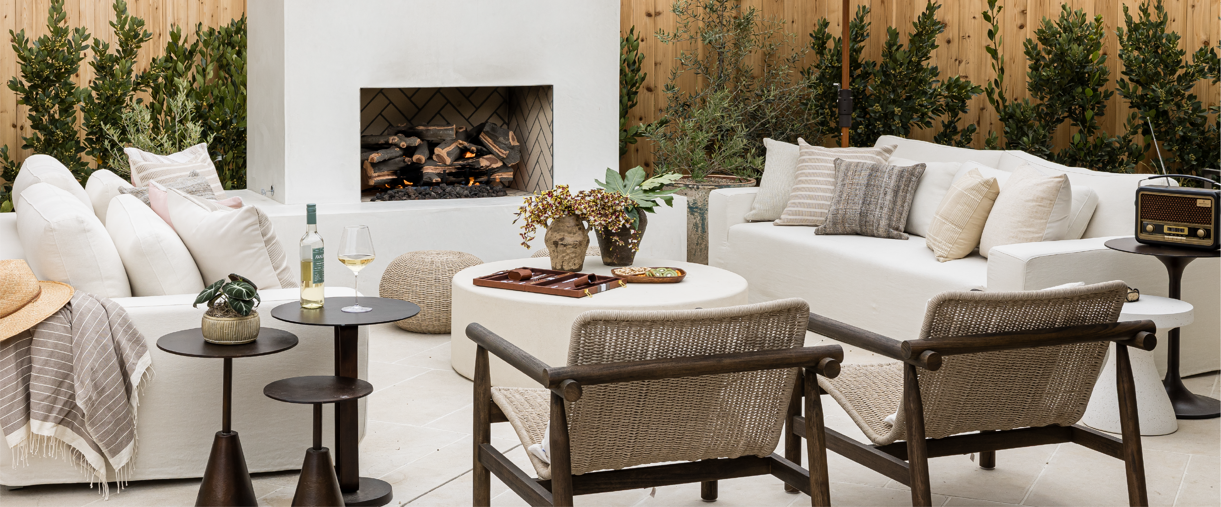 A photo of an outdoor living area