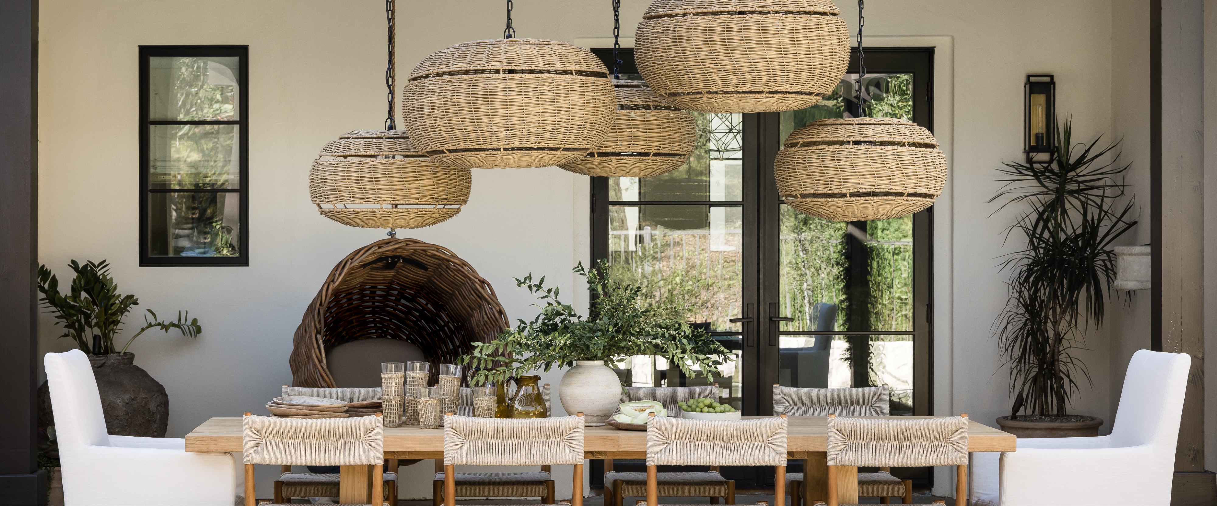 A photo of an outdoor dining area