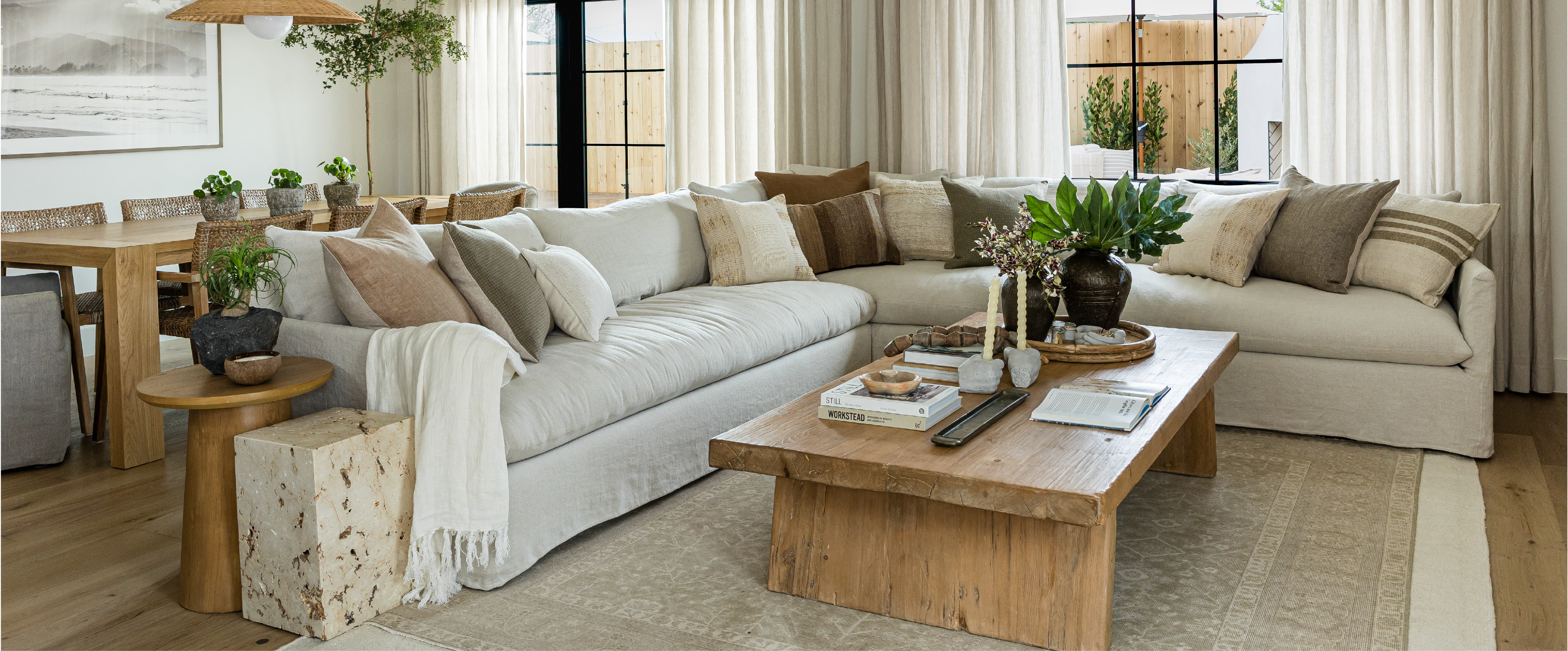 A photo of a living room sectional