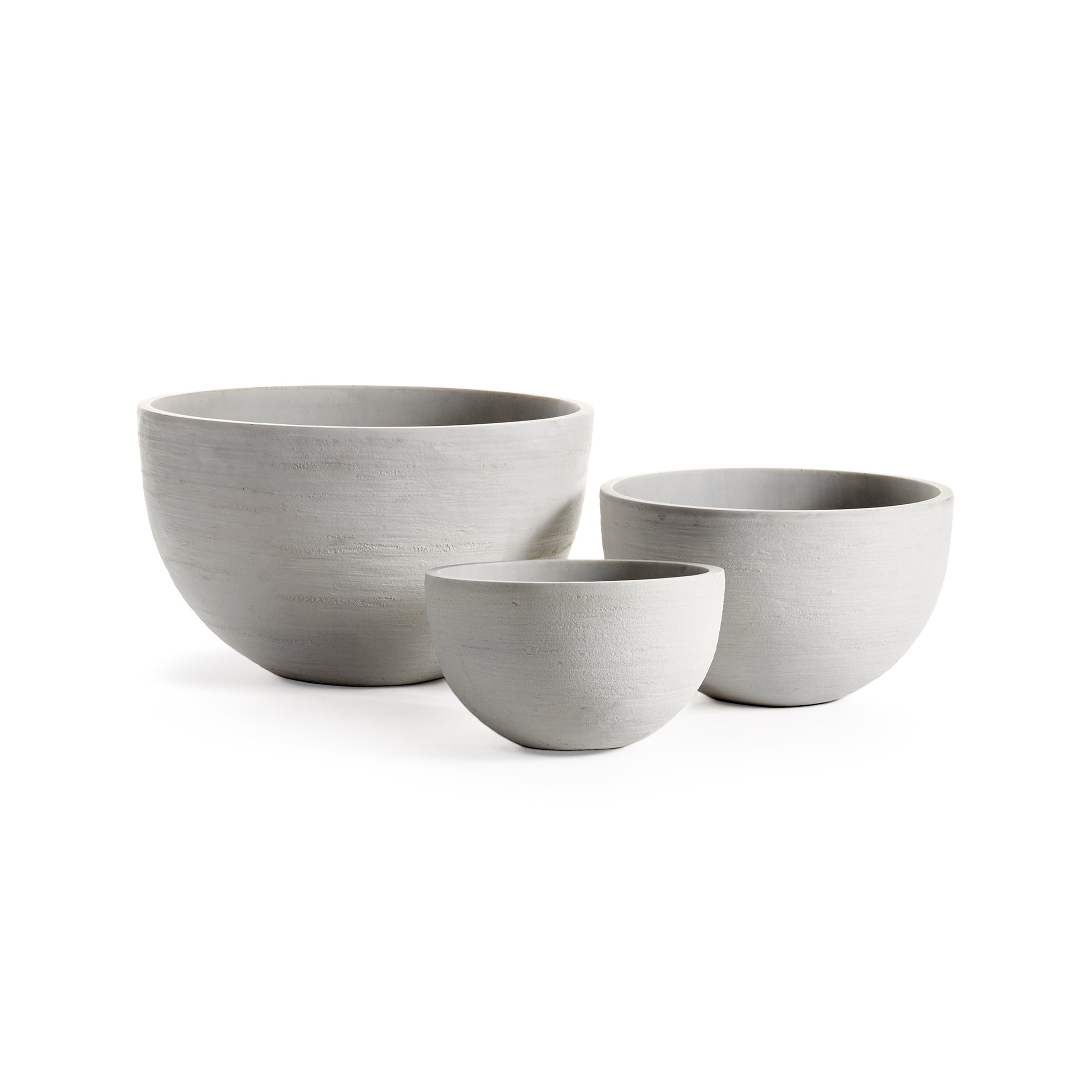 Fibrestone Malibu Low Bowls, Set Of 3