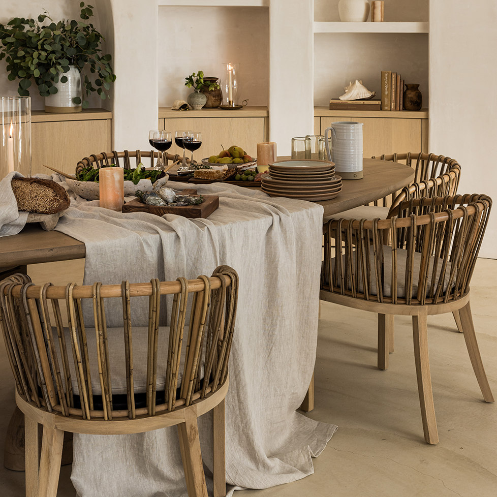 Calais Washed Linen Tablecloth