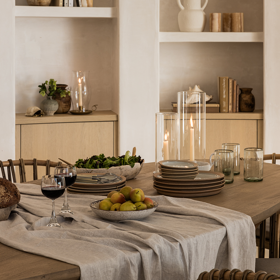 Calais Washed Linen Tablecloth