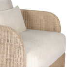 Carrin Outdoor Swivel Chair-Vintage White