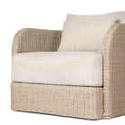 Carrin Outdoor Swivel Chair-Vintage White