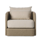 Carrin Outdoor Swivel Chair-Vintage White