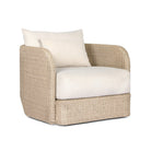 Carrin Outdoor Swivel Chair-Vintage White