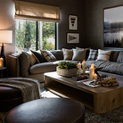 Corven Leather Ottoman