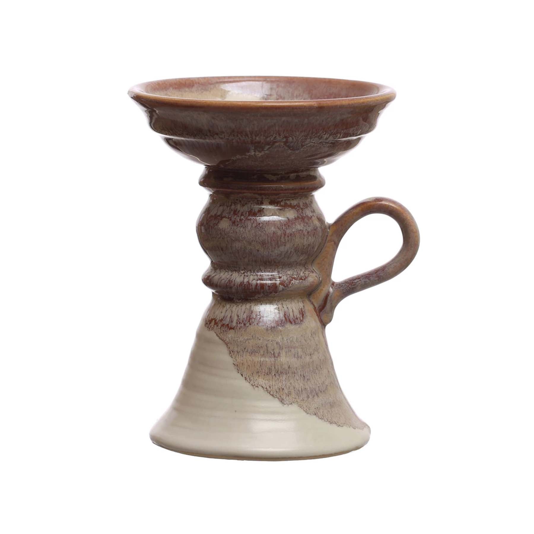 Stoneware Pillar Holder