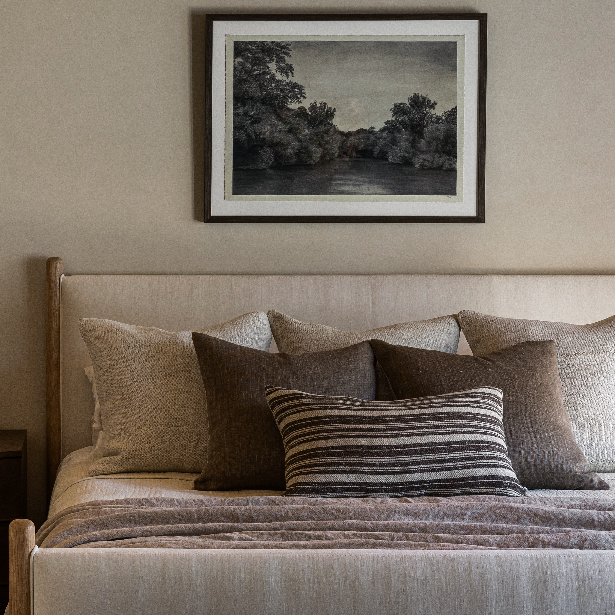 The Absence Of by Tenaya Wickstrand, 37" x 29.5" , Espresso Frame