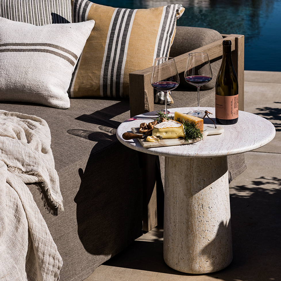 Drift Outdoor Side Table - Pure Salt