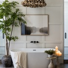 8' French Ficus in Vintage Clay Planter  -Pure Salt Shoppe