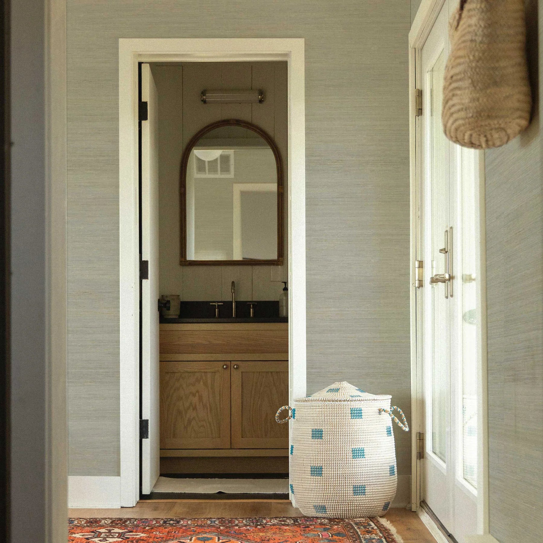 Fine Weave Hemp Wallpaper