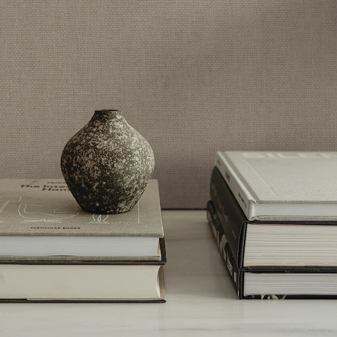 Faux Grasscloth Primitivo Textured Wallpaper