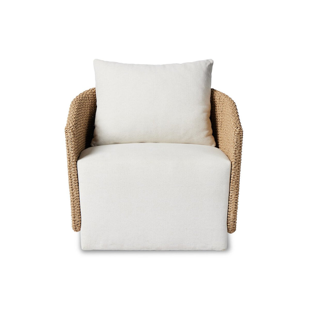 Haven Outdoor Swivel Chair - Pure Salt