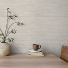 Horizontal Faux Grasscloth Wallpaper