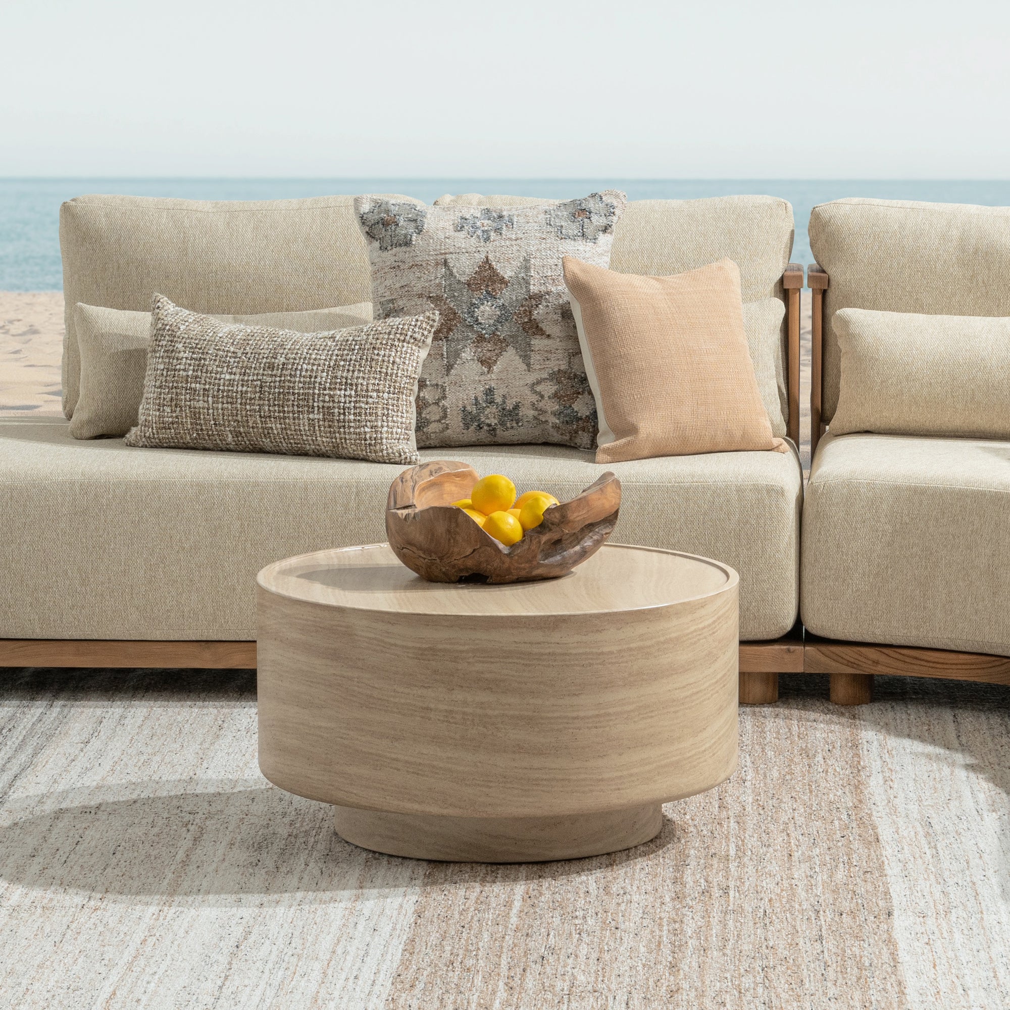 Mckeen Outdoor Round Coffee Table