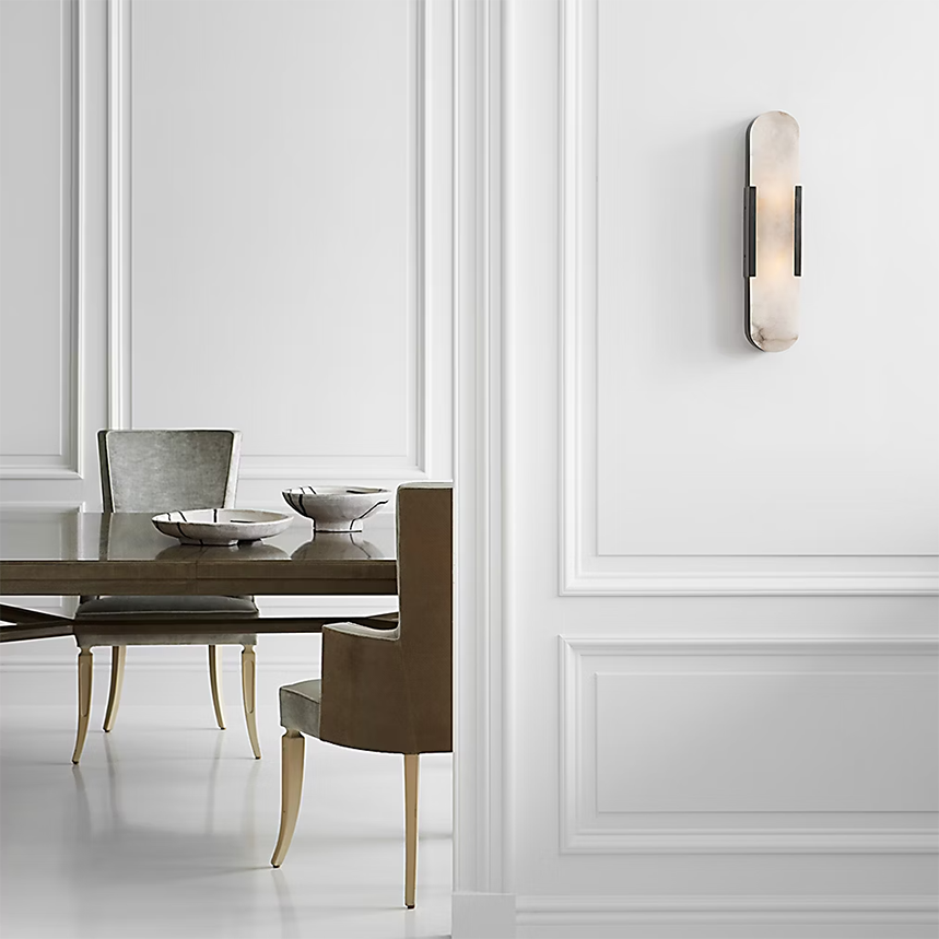 Mira Melange Elongated Sconce, Antique Burnished Brass