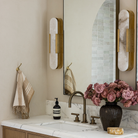 Mira Melange Elongated Sconce, Antique Burnished Brass