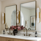 Mira Melange Elongated Sconce, Antique Burnished Brass