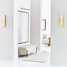 Mira Melange Elongated Sconce, Antique Burnished Brass