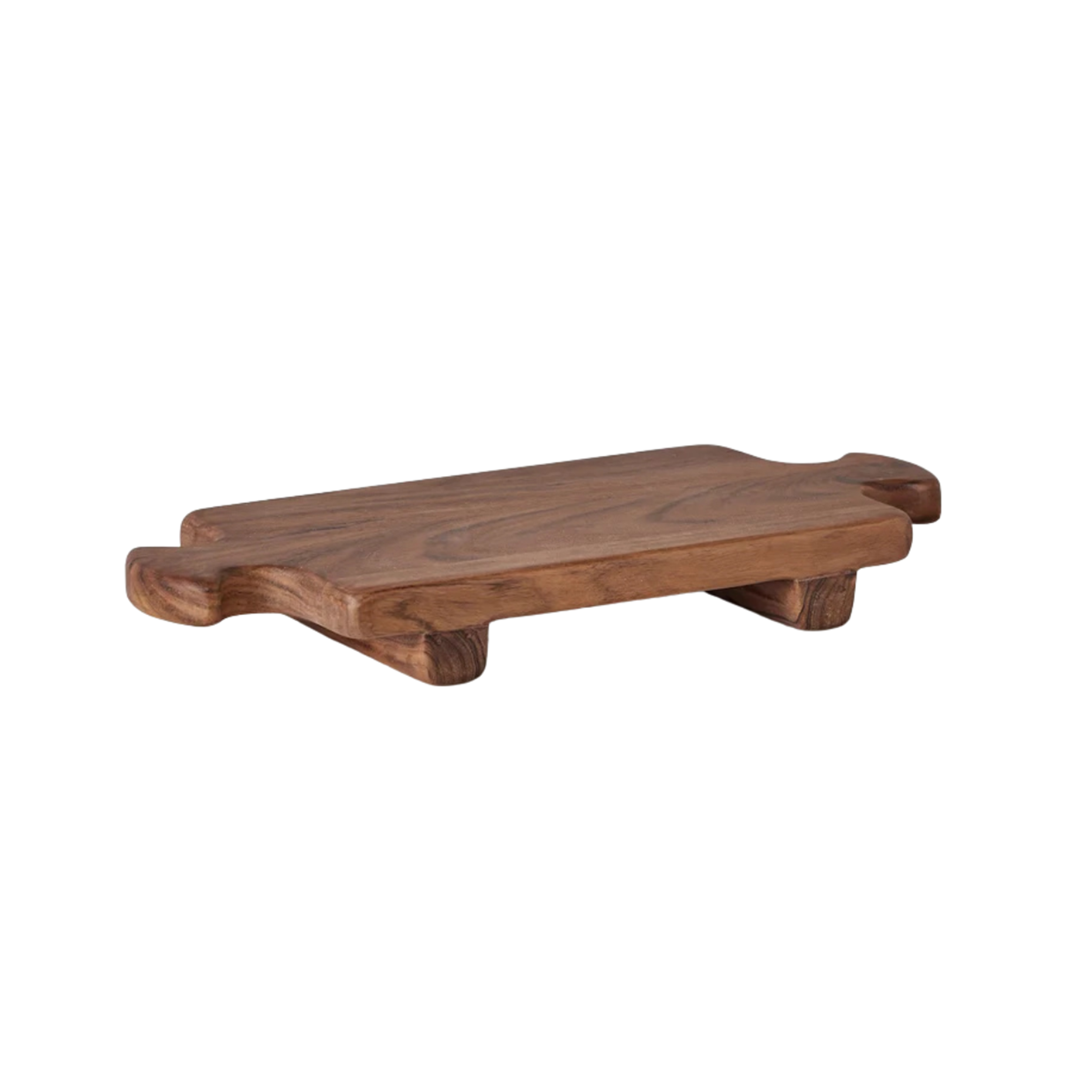 Montclair Wood Riser Footed Tray
