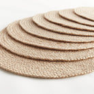 Jute Coil Round Placemats, Set Of 8