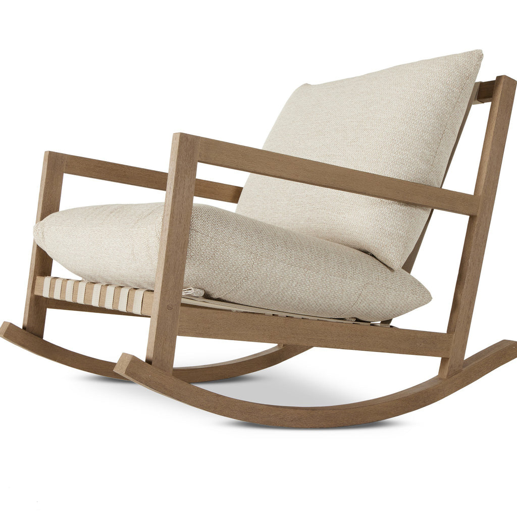 Nate Outdoor Rocking Chair - Pure Salt