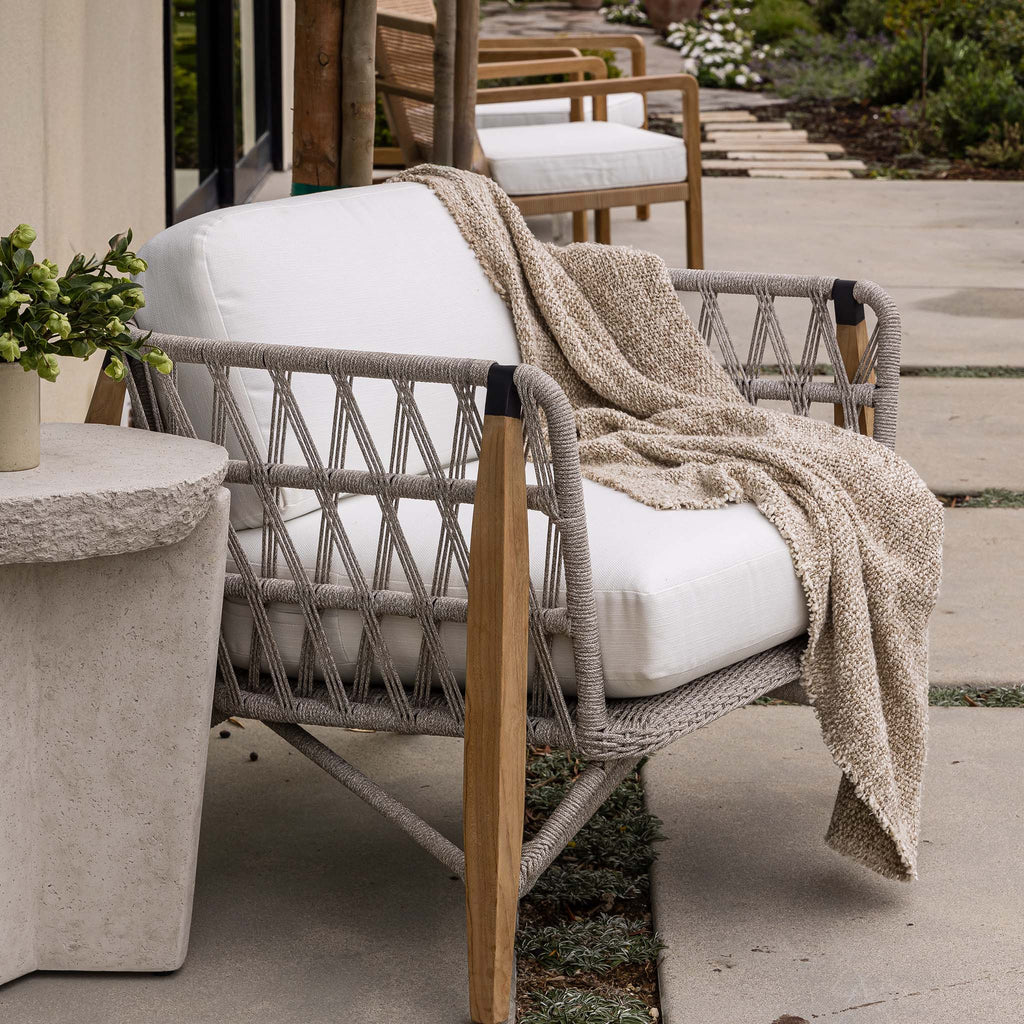 Lucerne Outdoor Lounge Chair - Pure Salt