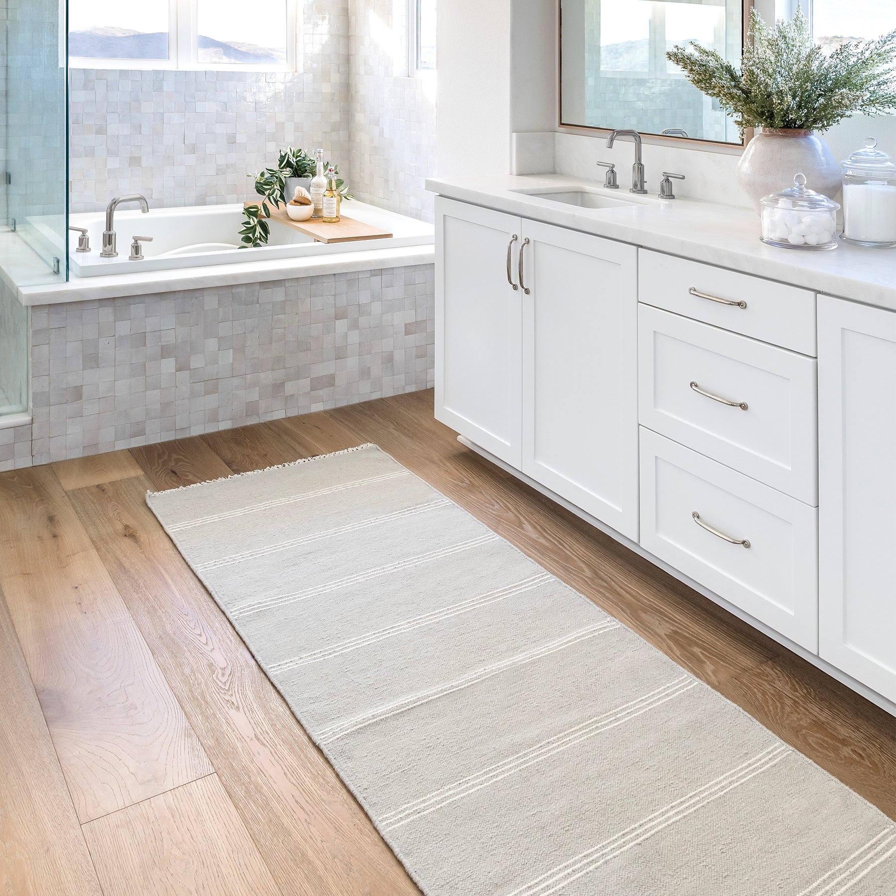 Pure Salt x Momeni Caseres Rug, Light Blue