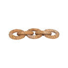 Rattan Wrapped Mango Wood Chain