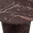 Reilen Round End Table-Merlot