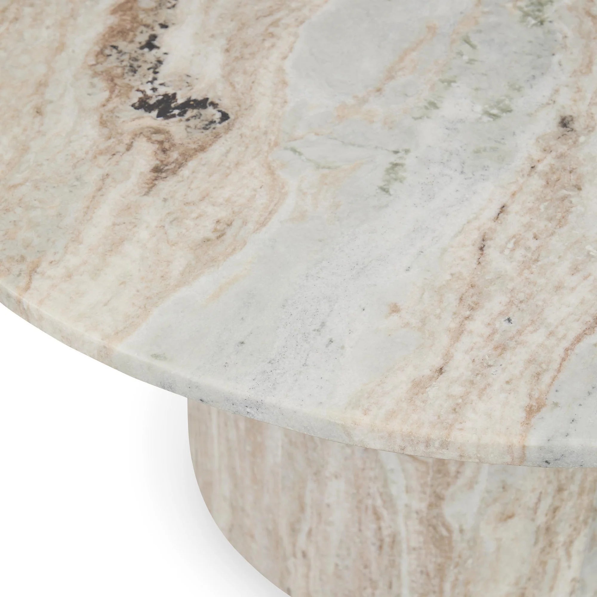 Saelin Marble Round Coffee Table