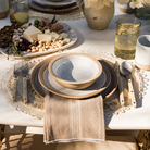 Vintage White Stripe Napkins, Set of 4