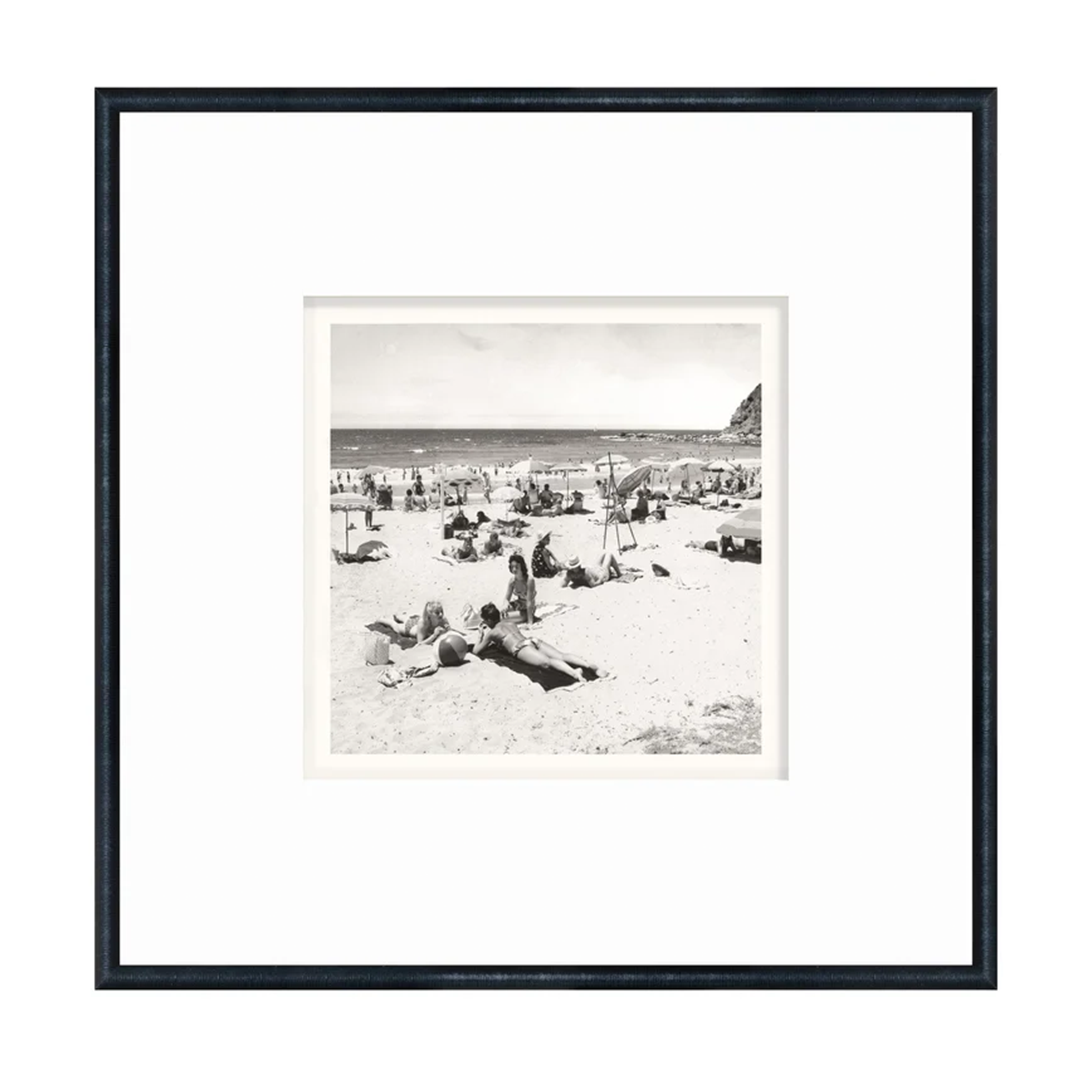 Nostalgia Collection - Sunbathers & Umbrellas C. 1960